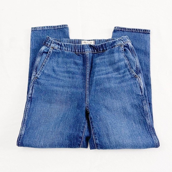Madewell Stretch Waist Slip On Denim Jeans Med Wash SZ27 NC357 - Picture 5 of 8
